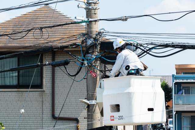 enひかりクロスの開通工事のイメージ図