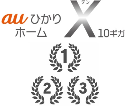 利用者数ランキング第3位の光回線【auひかりホーム10ギガ】