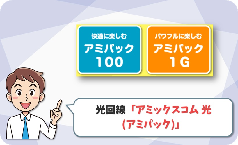 アミックスコム 光 (アミパック) の回線情報