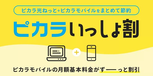 ピカラいっしょ割【スマホ代割引】