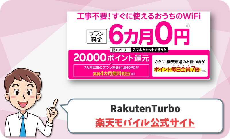 RakutenTurbo代理店（楽天モバイル公式サイト）