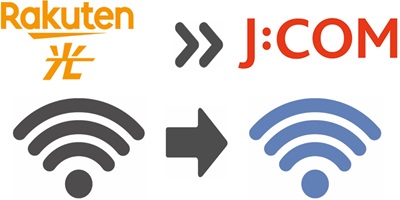③J:COM 光の開通後、Wi-Fi設定を楽天ひかりから切り替える