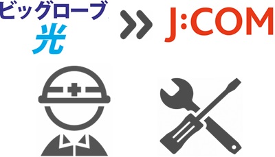 ① NTT回線ではないため「事業者変更」は不可（※J:COMの独自工事が必要）