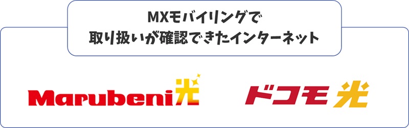 MXモバイリングで取扱うインターネット