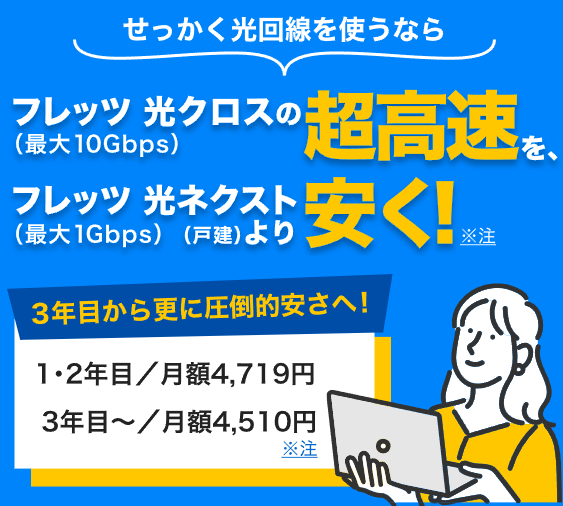 エキサイトのBB.excite光回線 クロス10ギガ