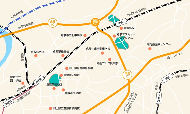 KCTネットワイヤレスの提供エリア
