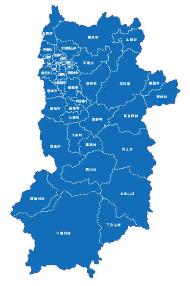 奈良県のNURO光のエリア