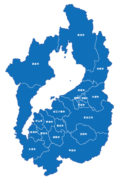 滋賀県のNURO光の提供エリア