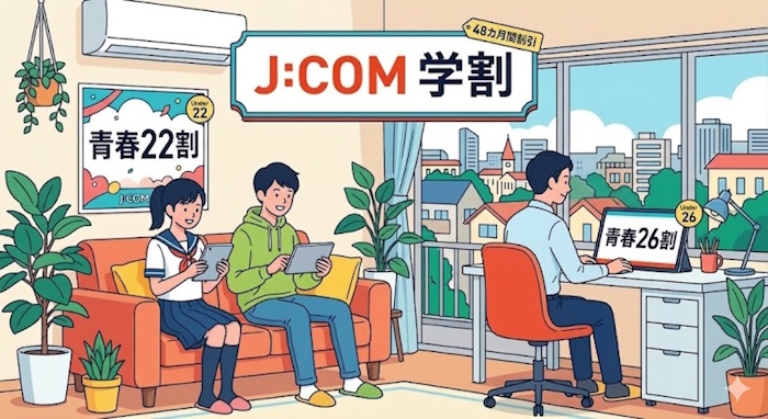JCOM学割のイメージ図