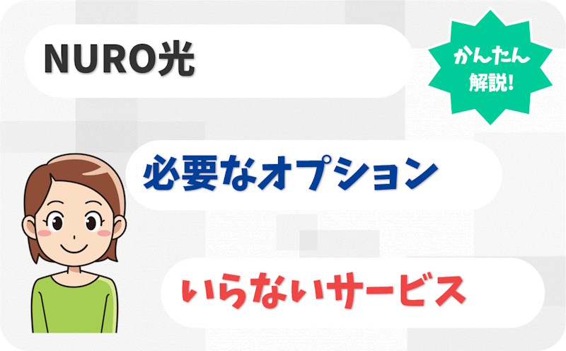NURO光のオプションは必要？いらないサービスは？